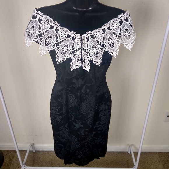 Vintage Scott McClintock Cocktail Dress 4 - Picture 4 of 7